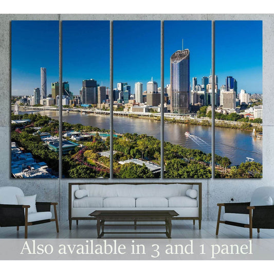 Brisbane is the capital of QLD and the third largest city in Australia №2413 Ready to Hang Canvas PrintCanvas art arrives ready to hang, with hanging accessories included and no additional framing required. Every canvas print is hand-crafted, made on-dema