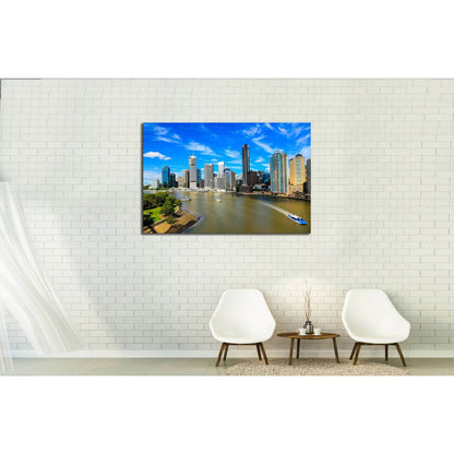 Brisbane River and City №3008 Ready to Hang Canvas PrintCanvas art arrives ready to hang, with hanging accessories included and no additional framing required. Every canvas print is hand-crafted, made on-demand at our workshop and expertly stretched aroun