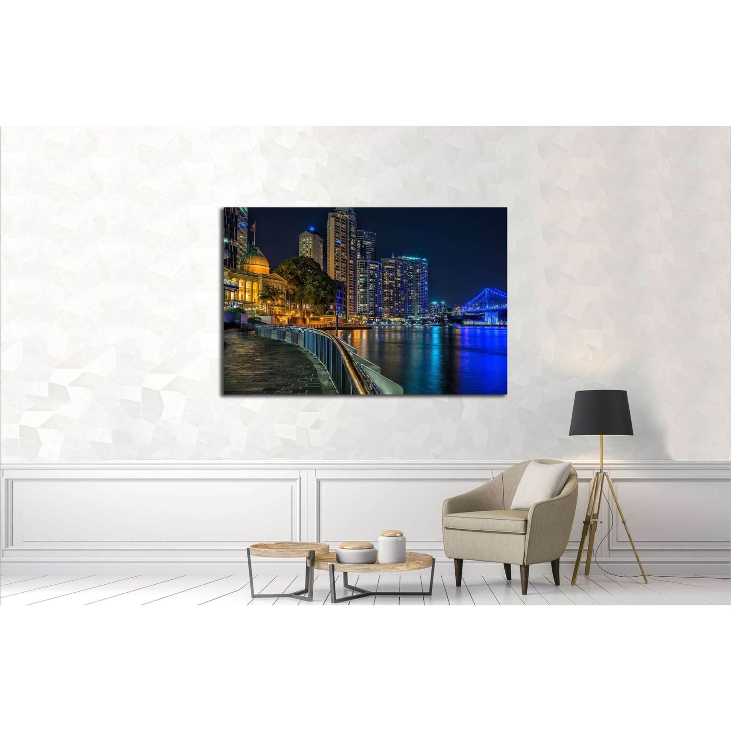 Brisbane waterfront №3010 Ready to Hang Canvas PrintCanvas art arrives ready to hang, with hanging accessories included and no additional framing required. Every canvas print is hand-crafted, made on-demand at our workshop and expertly stretched around 10