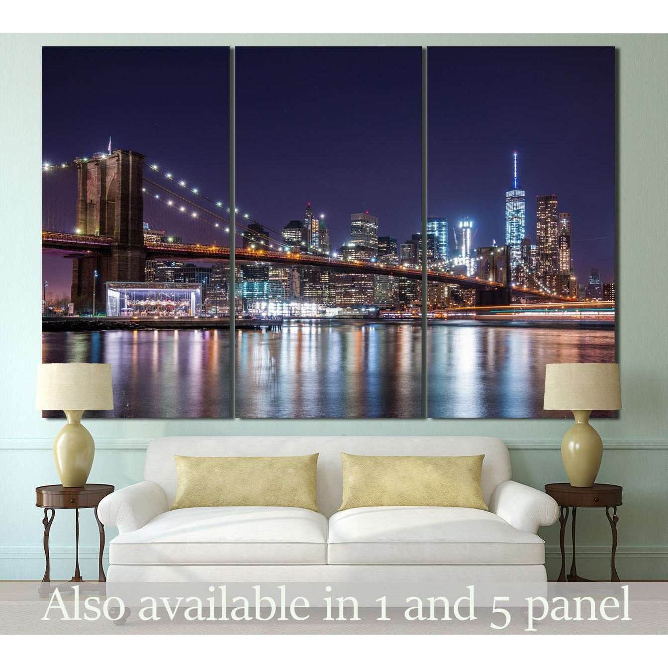 Brooklyn Bridge №120 Ready to Hang Canvas Print - Zellart Canvas Prints 0_NY_ART, ALL_Products, wd-120