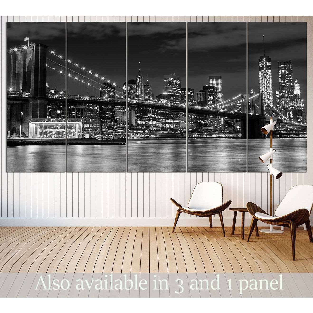 Brooklyn Bridge №3002 Ready to Hang Canvas Print - Zellart Canvas Prints 0_NY_ART, ALL_Products, z-3002
