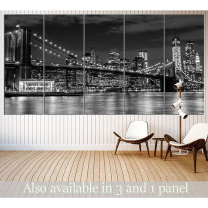Brooklyn Bridge №3002 Ready to Hang Canvas Print - Zellart Canvas Prints 0_NY_ART, ALL_Products, z-3002