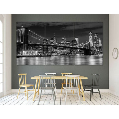 Brooklyn Bridge №3002 Ready to Hang Canvas Print - Zellart Canvas Prints 0_NY_ART, ALL_Products, z-3002