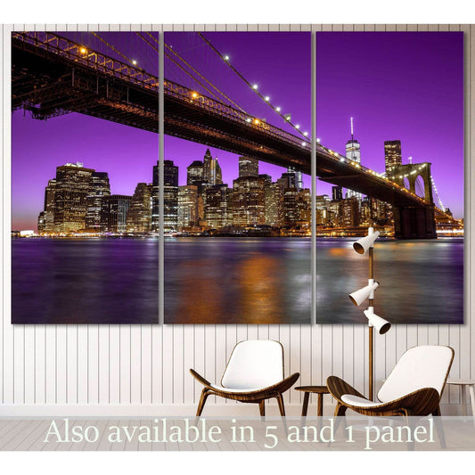 Brooklyn Bridge №3016 Ready to Hang Canvas Print - Zellart Canvas Prints 0_NY_ART, ALL_Products, z-3016