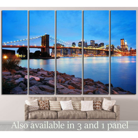 Brooklyn Bridge №760 Ready to Hang Canvas Print - Zellart Canvas Prints 0_NY_ART, ALL_Products, s-760
