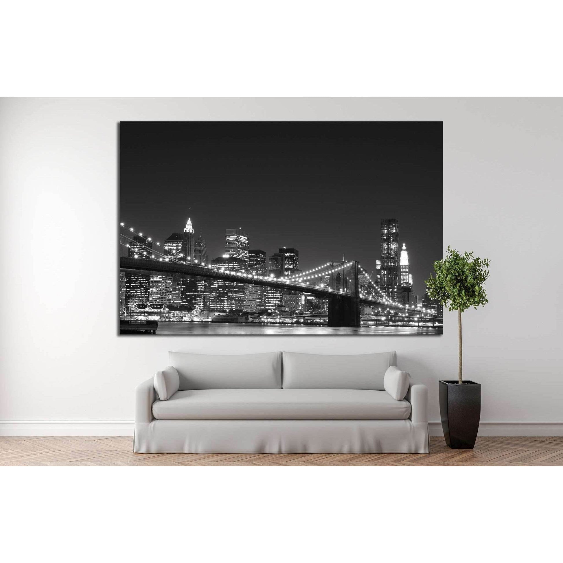 Brooklyn Bridge and Manhattan Skyline №762 Ready to Hang Canvas PrintCanvas art arrives ready to hang, with hanging accessories included and no additional framing required. Every canvas print is hand-crafted, made on-demand at our workshop and expertly st