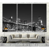 Brooklyn Bridge and Manhattan Skyline №762 Ready to Hang Canvas Print