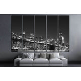 Brooklyn Bridge and Manhattan Skyline №762 Ready to Hang Canvas Print