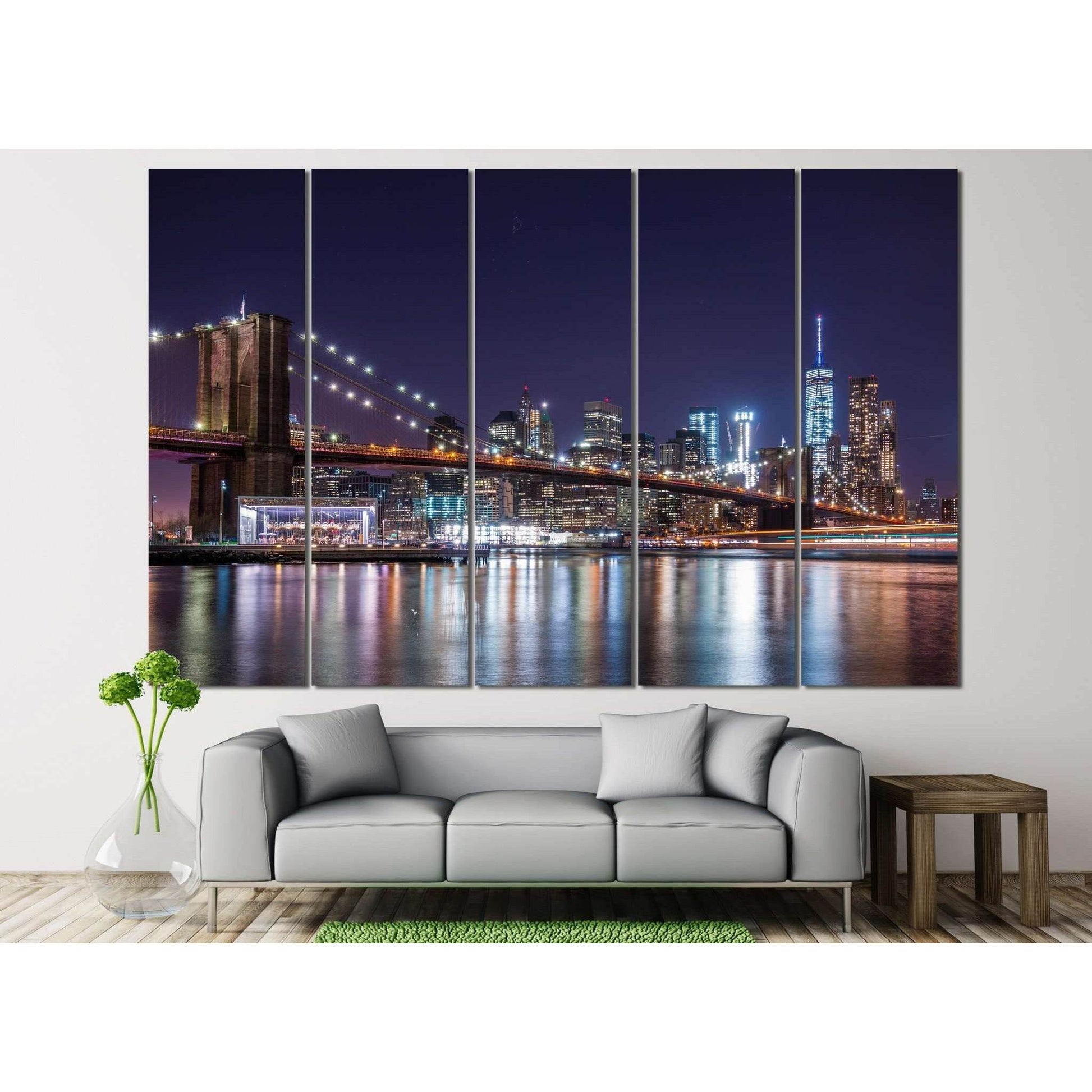Brooklyn Bridge №120 Ready to Hang Canvas PrintCanvas art arrives ready to hang, with hanging accessories included and no additional framing required. Every canvas print is hand-crafted, made on-demand at our workshop and expertly stretched around 100% No