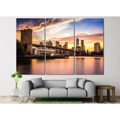 Brooklyn Bridge №124 Ready to Hang Canvas PrintCanvas art arrives ready to hang, with hanging accessories included and no additional framing required. Every canvas print is hand-crafted, made on-demand at our workshop and expertly stretched around 100% No