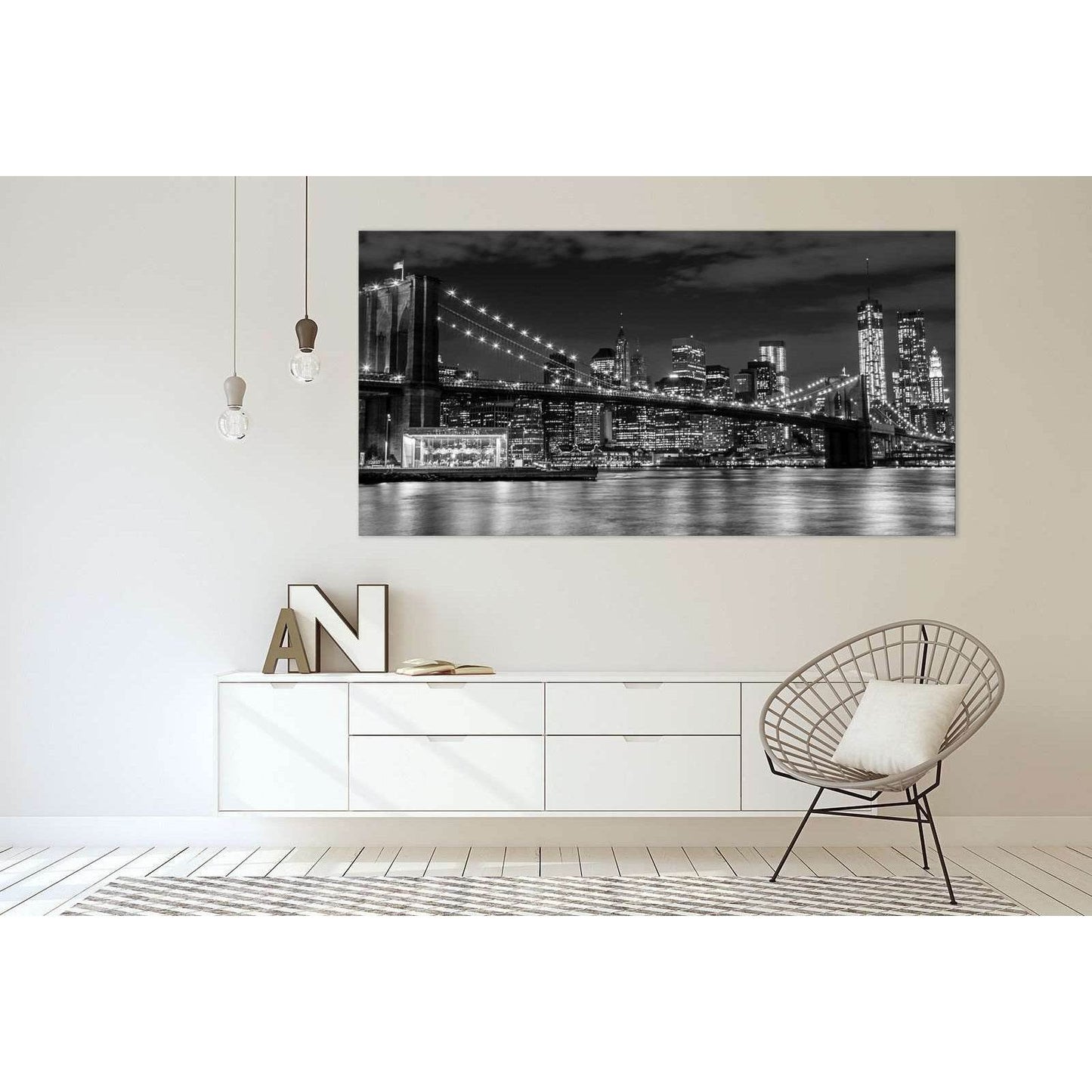 Brooklyn Bridge №3002 Ready to Hang Canvas PrintCanvas art arrives ready to hang, with hanging accessories included and no additional framing required. Every canvas print is hand-crafted, made on-demand at our workshop and expertly stretched around 100% N