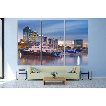 Buenos Aires Cityscape, Argentina №1143 Ready to Hang Canvas Print - Zellart Canvas Prints ALL_Products, s-1143