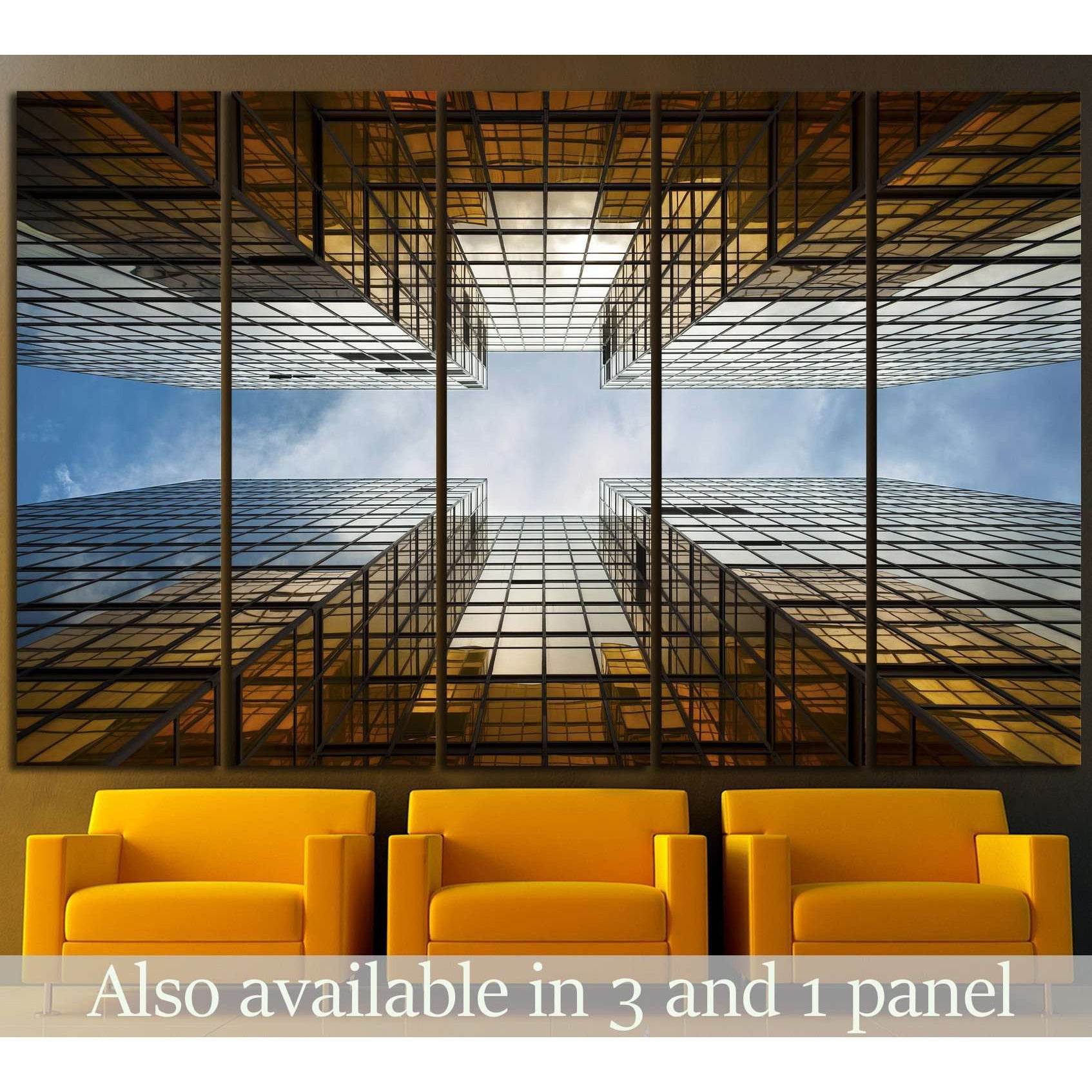 Building Abstract №1046 Ready to Hang Canvas Print