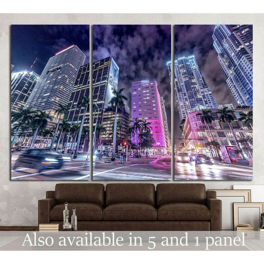 Buildings of Downtown Miami №1098 Ready to Hang Canvas PrintCanvas art arrives ready to hang, with hanging accessories included and no additional framing required. Every canvas print is hand-crafted, made on-demand at our workshop and expertly stretched a