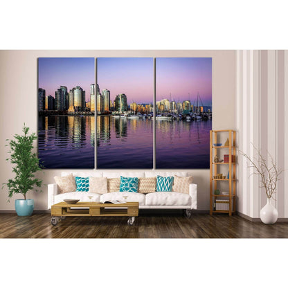 buildings on the waterfront №852 Ready to Hang Canvas Print - Zellart Canvas Prints ALL_Products, s-852