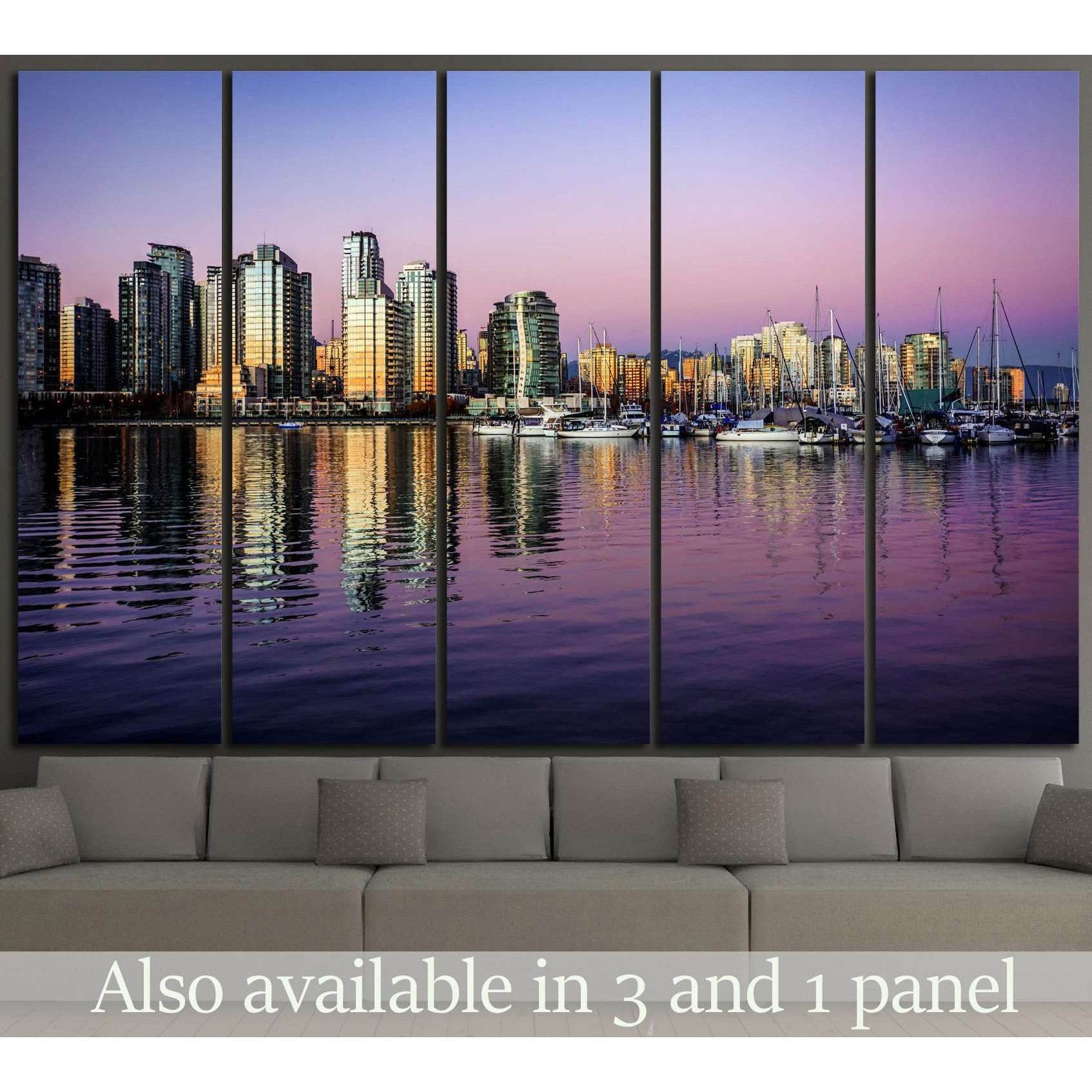 buildings on the waterfront №852 Ready to Hang Canvas Print