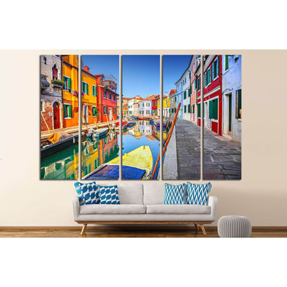 Burano, Venice, Italy №824 Ready to Hang Canvas Print - Zellart Canvas Prints ALL_Products, s-824