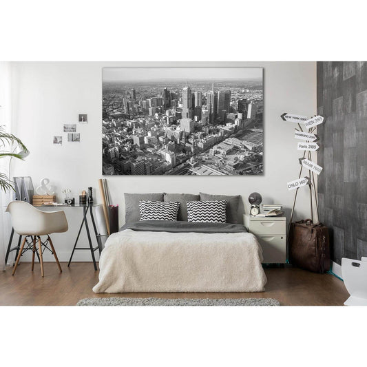 Business District In Melbourne Skyline №SL378 Ready to Hang Canvas Print - Zellart Canvas Prints 0new, ALL_Products, Cityscapes & Skylines