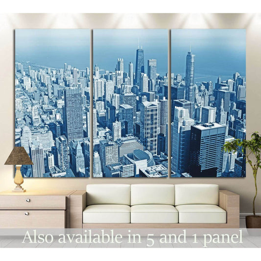 Business Skyline №1126 Ready to Hang Canvas Print - Zellart Canvas Prints ALL_Products, s-1126