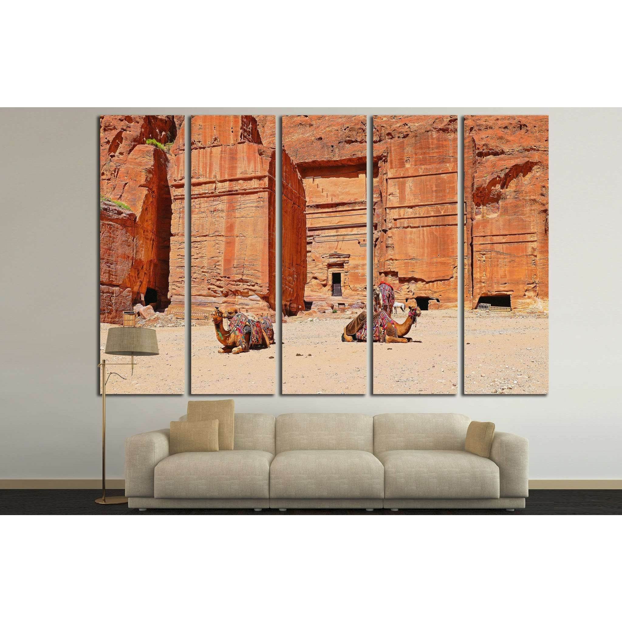 Camels Relaxed №810 Ready to Hang Canvas Print