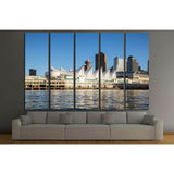 Canada Place and commercial buildings in Downtown Vancouver №2077 Ready to Hang Canvas Print