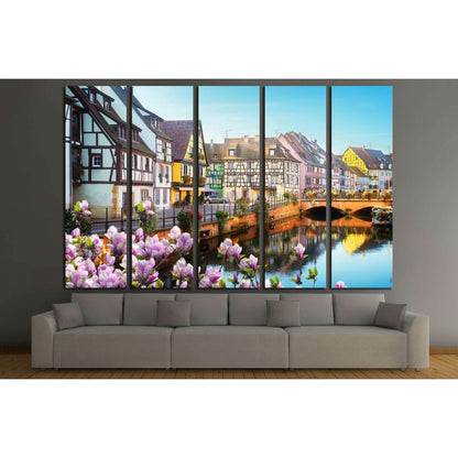 canal of Colmar, most famous town of Alsace at spring day, France №2387 Ready to Hang Canvas PrintCanvas art arrives ready to hang, with hanging accessories included and no additional framing required. Every canvas print is hand-crafted, made on-demand at