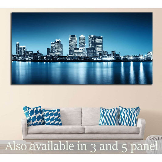 Canary Wharf №576 Ready to Hang Canvas Print - Zellart Canvas Prints ALL_Products, s-576