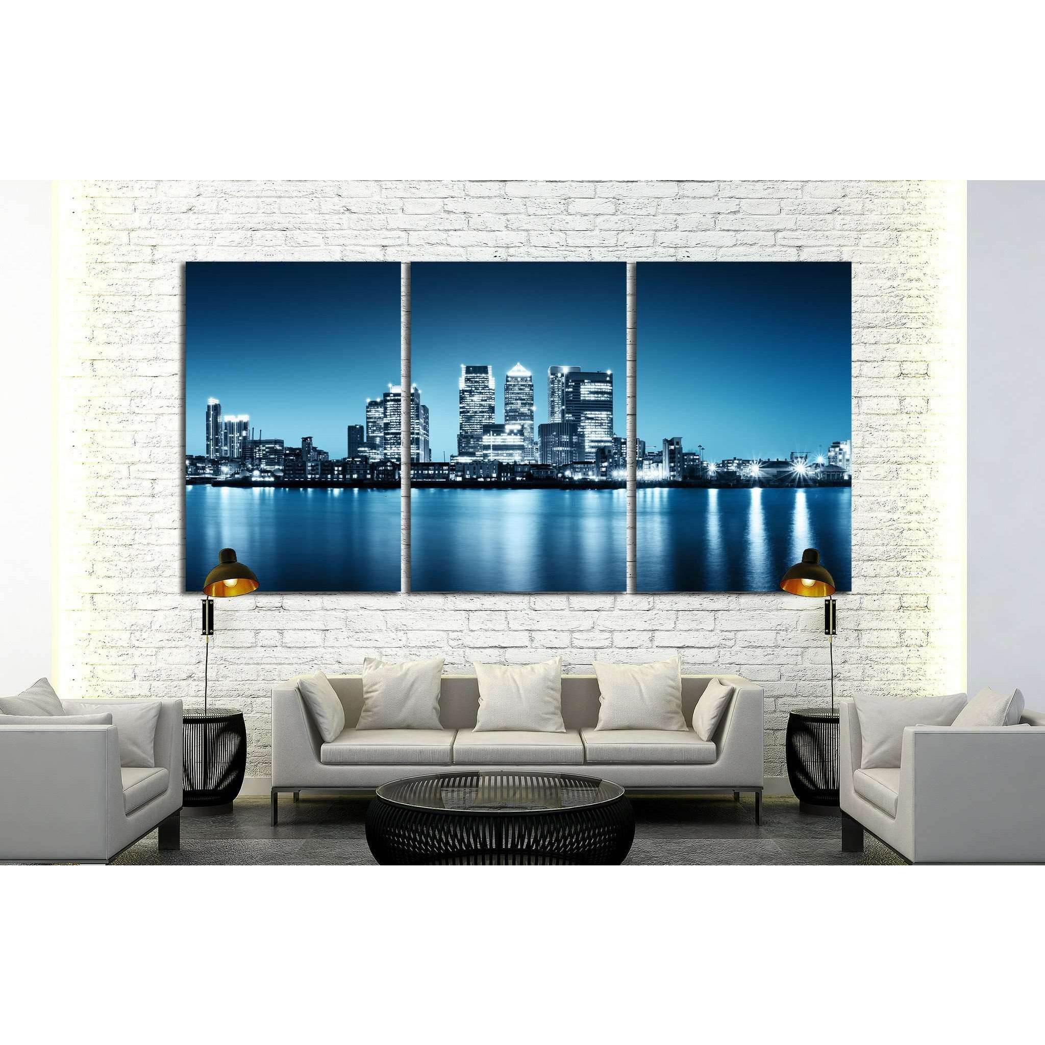 Canary Wharf №576 Ready to Hang Canvas Print