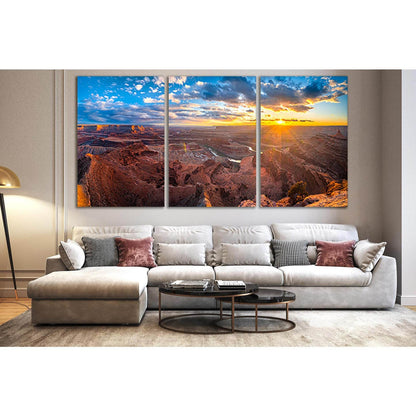 Canyon Cloud Beautiful Dawn №SL217 Ready to Hang Canvas Print - Zellart Canvas Prints 0new, ALL_Products, SUNRISE & SUNSET WALL ART