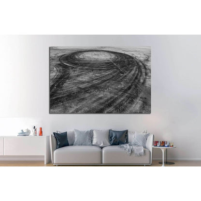 Car drift skid marks №1889 Ready to Hang Canvas PrintCanvas art arrives ready to hang, with hanging accessories included and no additional framing required. Every canvas print is hand-crafted, made on-demand at our workshop and expertly stretched around 1