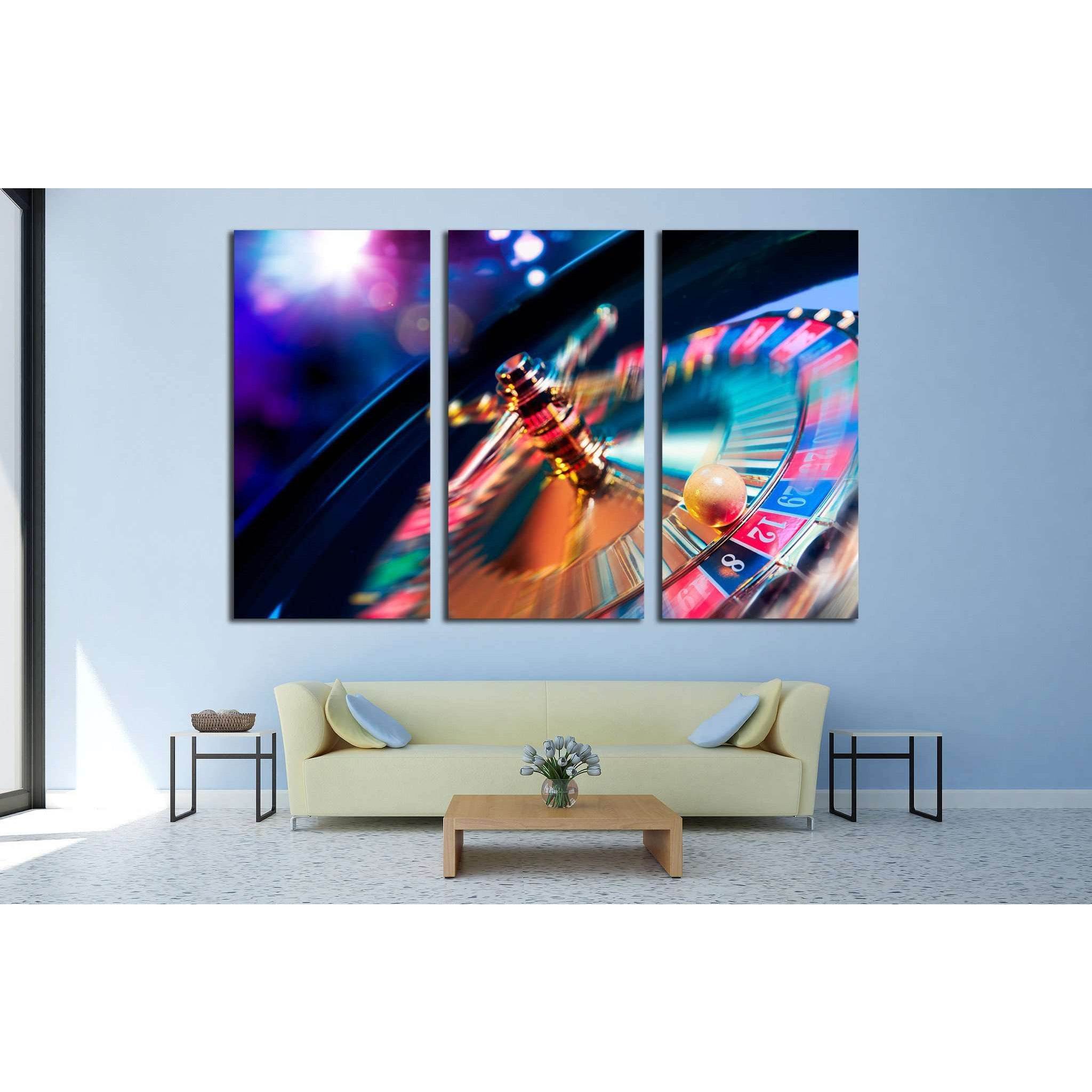 Casino Roulette №546 Ready to Hang Canvas Print