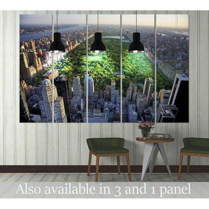 Central Park New York №3001 Ready to Hang Canvas Print - Zellart Canvas Prints 0_NY_ART, ALL_Products, z-3001