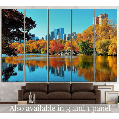 Central Park, New York №871 Ready to Hang Canvas Print - Zellart Canvas Prints 0_NY_ART, ALL_Products, s-871