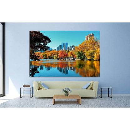 Central Park, New York №871 Ready to Hang Canvas Print - Zellart Canvas Prints 0_NY_ART, ALL_Products, s-871