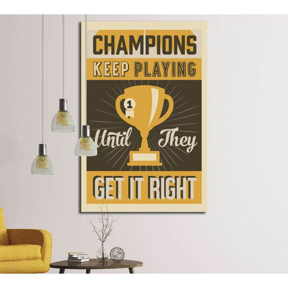 champions №4541 Ready to Hang Canvas Print - Zellart Canvas Prints ALL_Products, s-4541