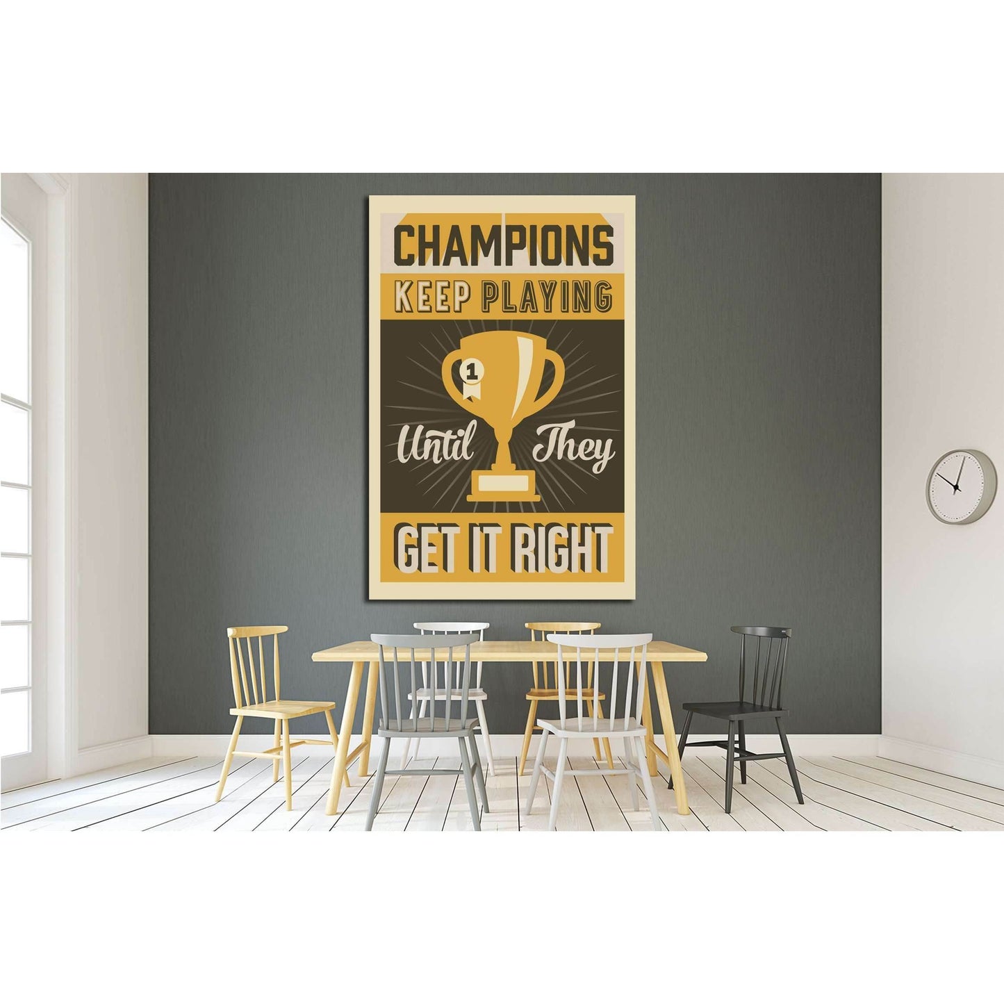 champions №4541 Ready to Hang Canvas Print - Zellart Canvas Prints ALL_Products, s-4541