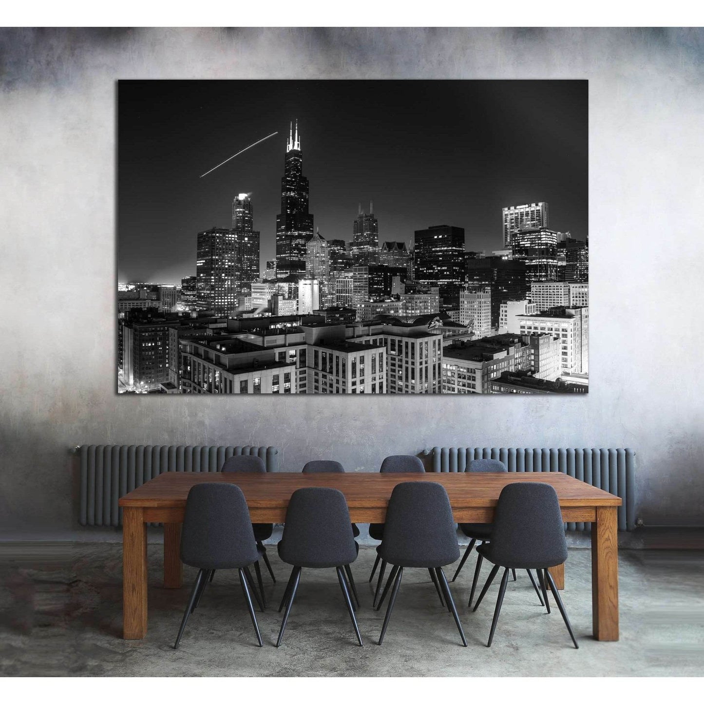 Chicago Cityscape №1098 Ready to Hang Canvas PrintCanvas art arrives ready to hang, with hanging accessories included and no additional framing required. Every canvas print is hand-crafted, made on-demand at our workshop and expertly stretched around 100%