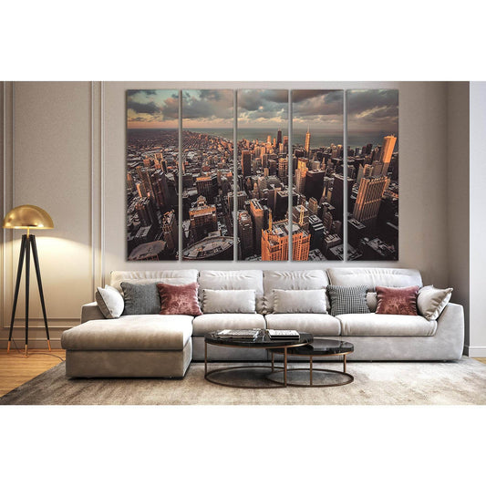Chicago Cityscapes №SL329 Ready to Hang Canvas Print - Zellart Canvas Prints 0new, ALL_Products, Cityscapes & Skylines