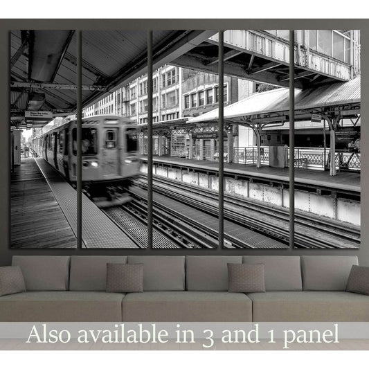 Chicago El Train №990 Ready to Hang Canvas Print - Zellart Canvas Prints ALL_Products, s-990