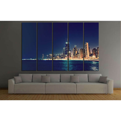 Chicago, Illinois №242 Ready to Hang Canvas Print - Zellart Canvas Prints ALL_Products, wd-242