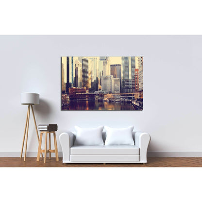 Chicago №2170 Ready to Hang Canvas PrintCanvas art arrives ready to hang, with hanging accessories included and no additional framing required. Every canvas print is hand-crafted, made on-demand at our workshop and expertly stretched around 100% North Ame