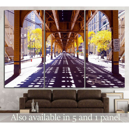 Chicago Street №882 Ready to Hang Canvas Print - Zellart Canvas Prints ALL_Products, s-882