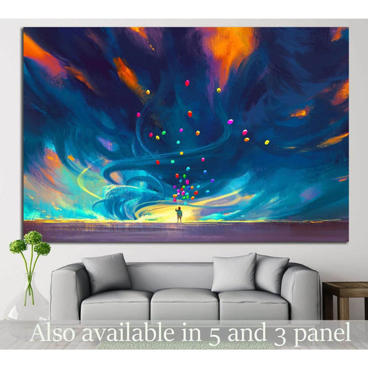 child holding balloons №709 Ready to Hang Canvas PrintCanvas art arrives ready to hang, with hanging accessories included and no additional framing required. Every canvas print is hand-crafted, made on-demand at our workshop and expertly stretched around