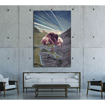 childrens play division point (Eugenia Loli) №3392 Ready to Hang Canvas Print - Zellart Canvas Prints ALL_Products, s-3392