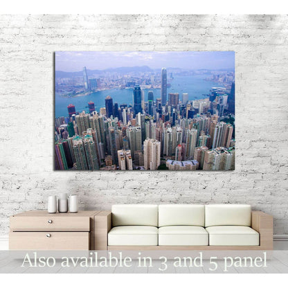 CHINA, Hong kong International Finance Centre, Hong Kong's tallest buildings №2249 Ready to Hang Canvas Print - Zellart Canvas Prints ALL_Products, s-2249