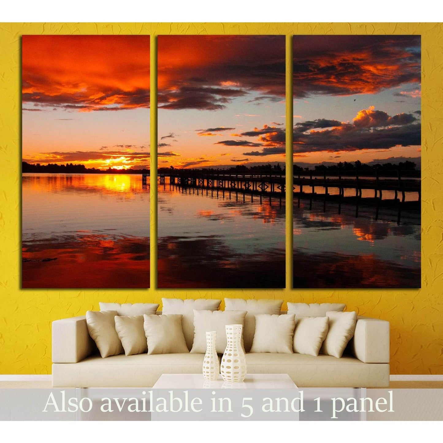 Christchurch New Zealand Sunset №2688 Ready to Hang Canvas Print - Zellart Canvas Prints ALL_Products, s-2688