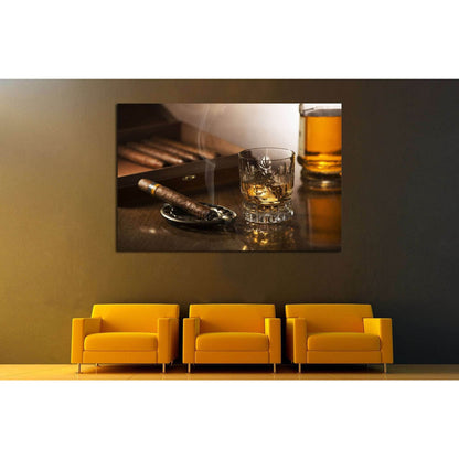 Cigar and Smoke №538 Ready to Hang Canvas PrintCanvas art arrives ready to hang, with hanging accessories included and no additional framing required. Every canvas print is hand-crafted, made on-demand at our workshop and expertly stretched around 100% No