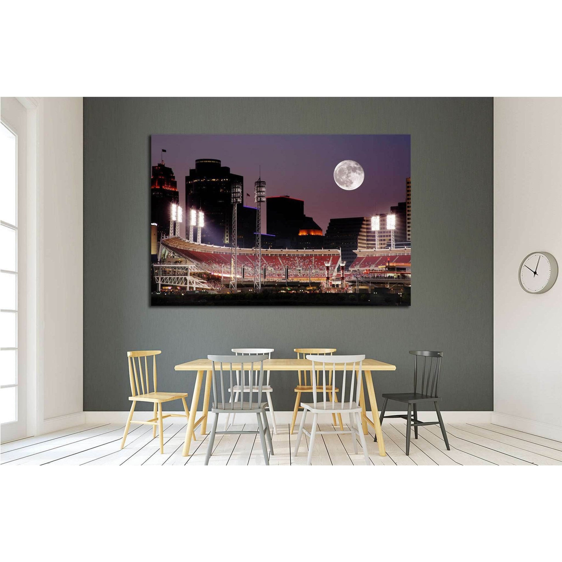 Cincinnati Ohio After Sunset, Reds vs Cubs №1662 Ready to Hang Canvas PrintCanvas art arrives ready to hang, with hanging accessories included and no additional framing required. Every canvas print is hand-crafted, made on-demand at our workshop and exper