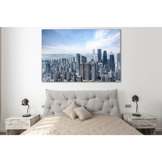 City Buildings Skyline №SL372 Ready to Hang Canvas Print - Zellart Canvas Prints 0new, ALL_Products, Cityscapes & Skylines