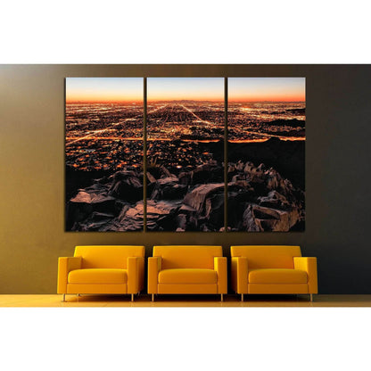 City Lights, mountain view №1006 Ready to Hang Canvas Print - Zellart Canvas Prints ALL_Products, s-1006